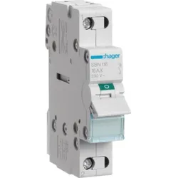 Hager Ausschalter REG, 1S, 16A, 230V, 1TE