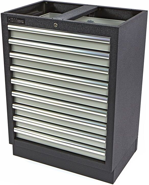 HBM Armadio portautensili professionale 9 cassetti per arredamento da officina