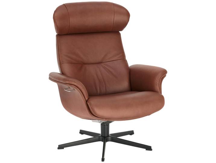 Conform Relaxsessel, Cognac, Metall, Echtleder, Rindleder, 81x101x80 cm, Lederauswahl, Stoffauswahl, Wohnzimmer, Sessel, Relaxsessel
