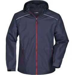 James & Nicholson Herren Regenjacke Regen-Jacke JN1118 navy/red XL