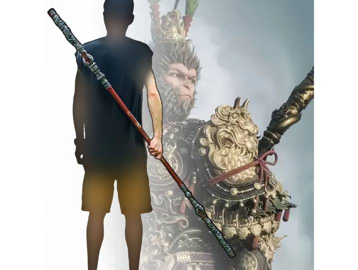 180 cm/70,8 pouces mythe noir Wukong Katana grande épée chinoise Sun Wukong Anime Cosplay accessoire taille réelle japonais Katana samouraï sabre