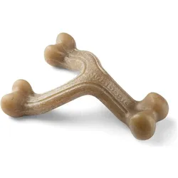 Nylabone Beissring für Hunde Braun Bacon Künstlicher L (Kauspielzeug Hund), Hundespielzeug