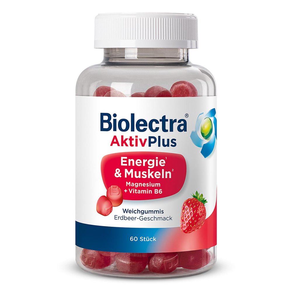 HERMES Arzneimittel GmbH Biolectra AktivPlus Energie & Muskeln Weichgummis Erdbeere 19510643