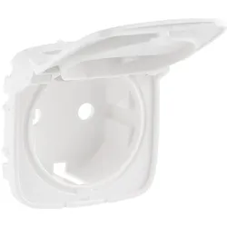 Legrand 754845 Valena Allure Abdeckung Schutzkontaktsteckdose Klappdeckel Farbe: Ultraweiß