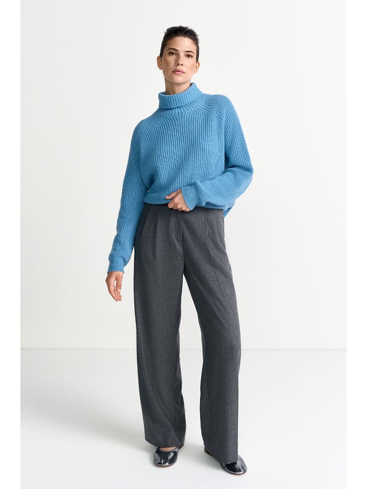Rich & Royal Rollkragenpullover in Blau - S
