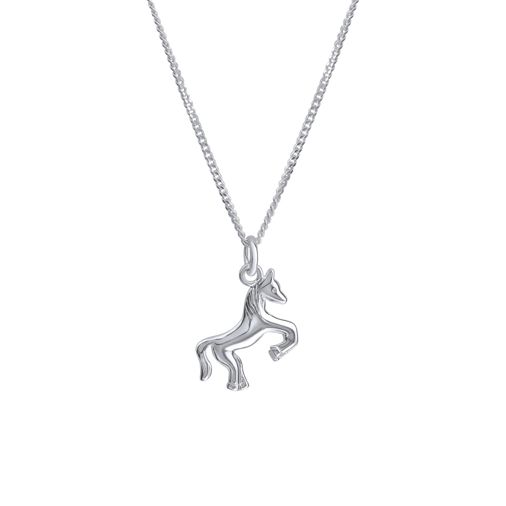 Zeeme for Kids Halskette Silber 925 Motiv Pferd 36/38cm