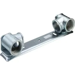 Gaszaehler-Platte VIEGA G2325.1, 531560 11/2",f Zweistutzen Grundplatte verzinkt