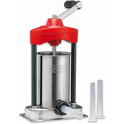 F. Dick HTW Hausschlachter-Tischwurstfüller 3 Liter/5 lb (für Hobbyköche, Jäger und BBQ-Fans, Wurstf, Fleischwolf, Silber