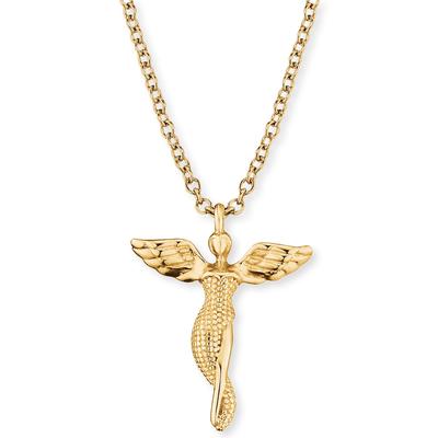 Kette mit Anhänger ENGELSRUFER "Engel", gold (gelbgoldfarben), Halsketten, Damen, Silber 925 (Sterlingsilber), L: 44