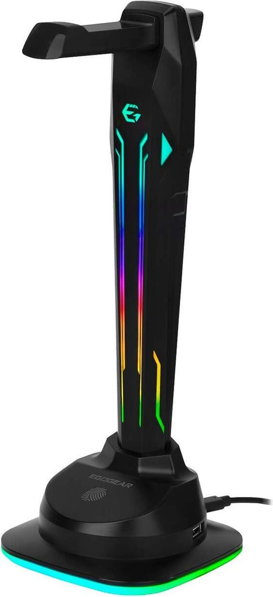EgoGear SAC1-UNI-RGB hoofdtelefoonstandaard, zwart