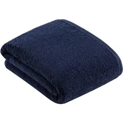 Vossen Frottierserie Vegan Life marine blau Seiftuch 30 x 30 cm