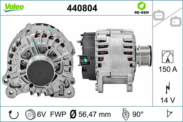 Valeo Generator Remanufactured Premium 440804 Für Dacia