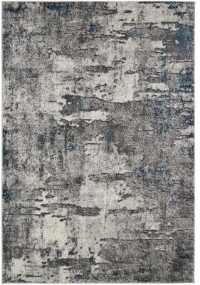 Mayberry Rug Synergy Cream Blue Contemporary Stylish Abstract Area Rug