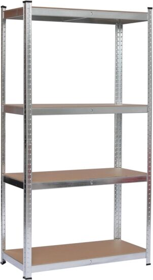 Essenza SCAFFALE IN METALLO/MDF 4 RIPIANI 120X40 H160CM