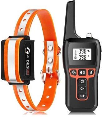 Uplifted Finds 1000M Dog Training Collar Universal Waterproof Rechargeable With Remote orange