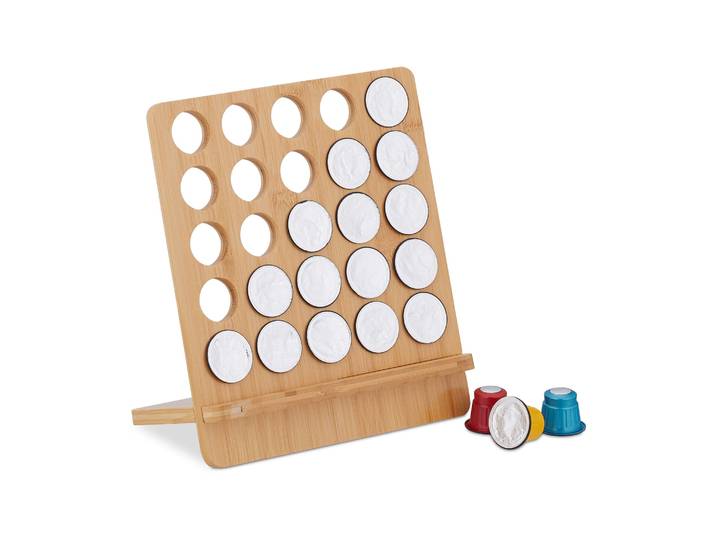 Nespresso Kapselhalter für 25 Kapseln Hellbraun