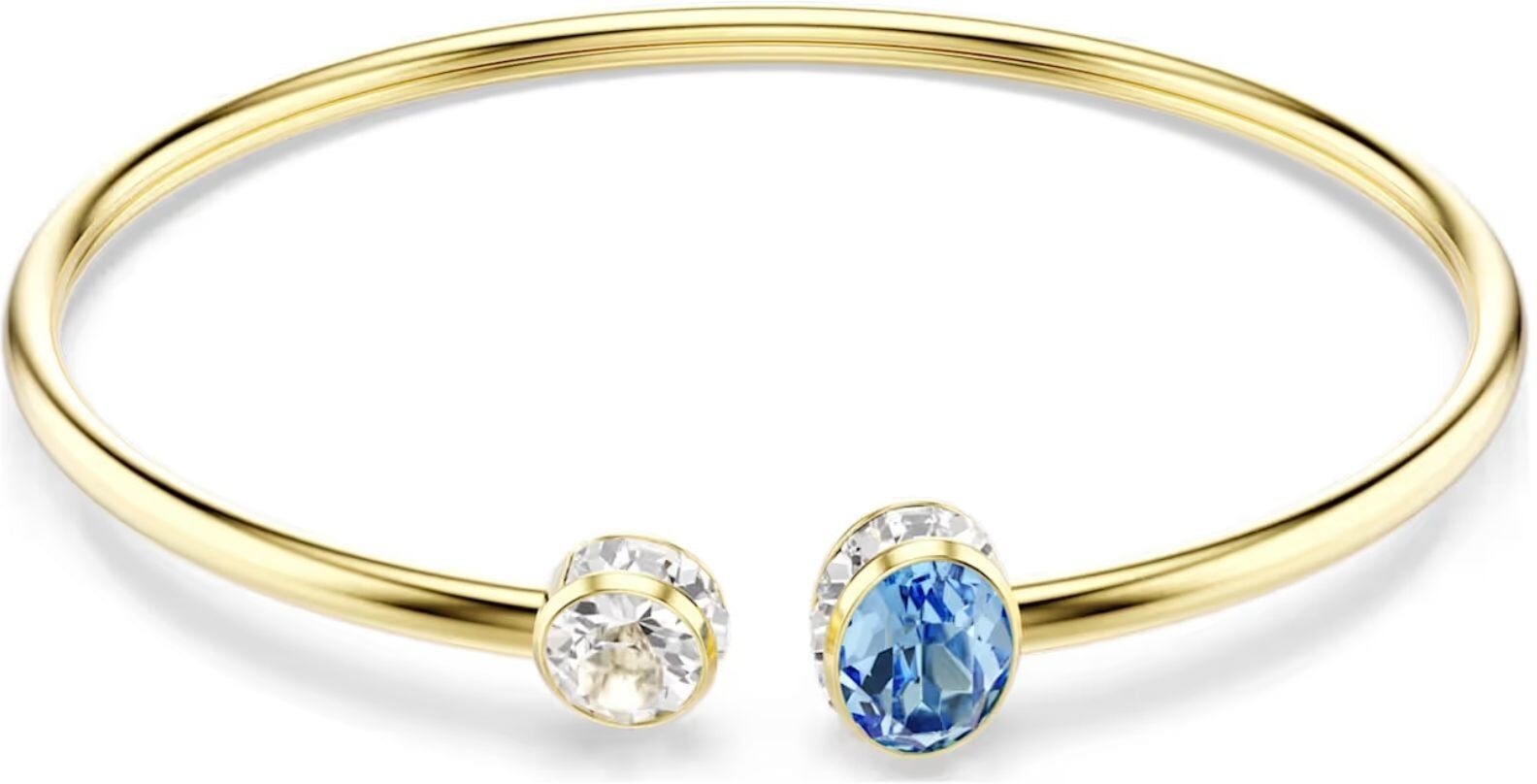 Swarovski Chroma rannerengas, keltakullattu, kirkas kristalli ja sininen