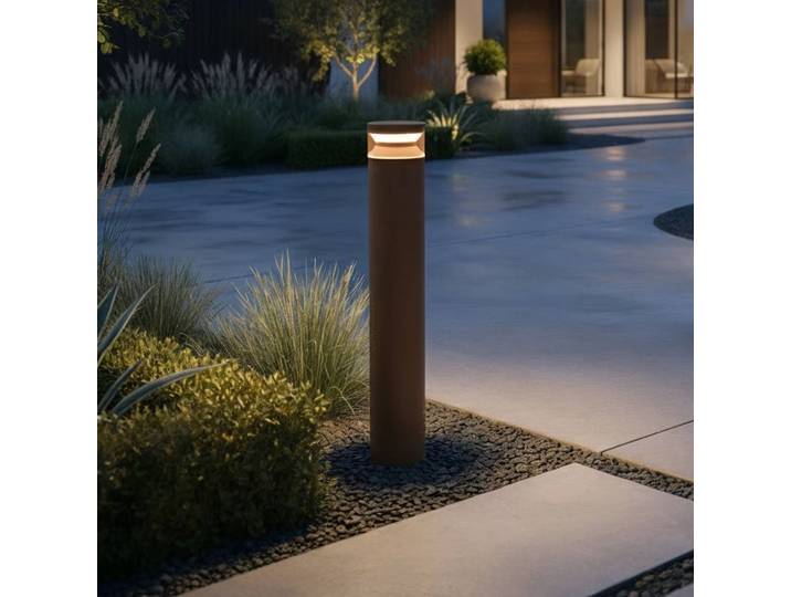 IDEAL LUX LED Wegeleuchte Boeing, braun / rost, Metall