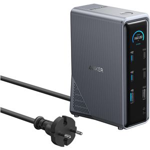 Anker Dockingstation Prime Ladedock, A83B6, 160 Watt, HDMI, USB-A, Audio, Ethernet, USB-C