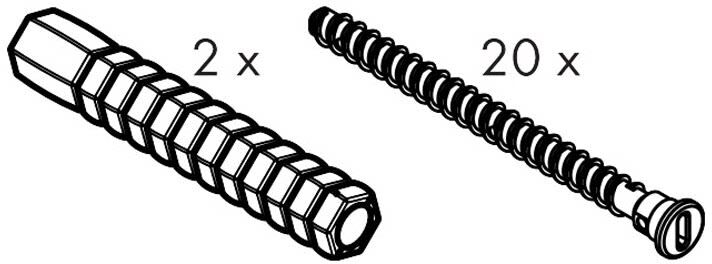 Hansgrohe replacement mounting kit for thermostats 93102000