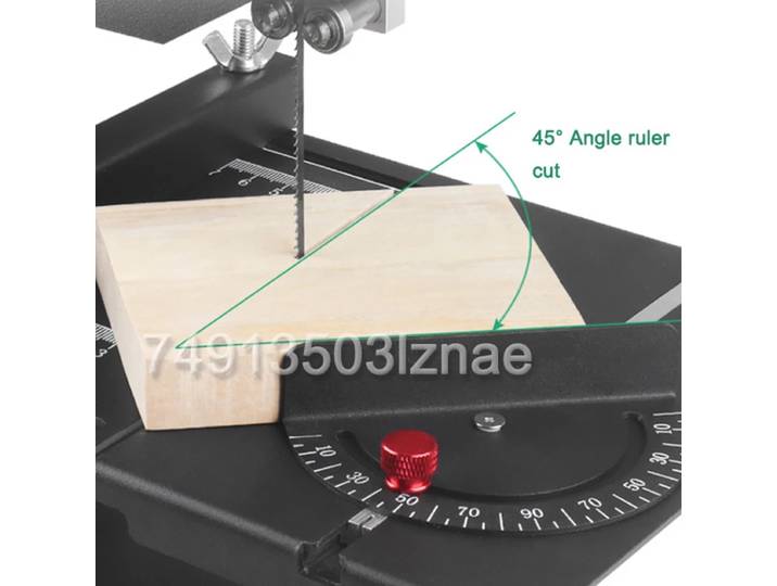 Petite scie à ruban électrique pour le travail du bois, 800W, 1750 tr/min, pour bureau, 70MM, scie à fil, Machine de découpe pour bricolage