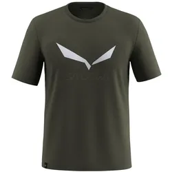 Salewa, Herren, Funktionsshirt, Solidlogo Dry T-Shirt (52, XL), Grün