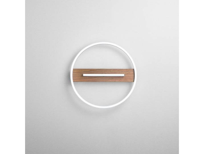 Luce Ambiente Design Wandleuchte Azimuth, Holz dunkel, für Wohn- / Esszimmer, Metall, Modern