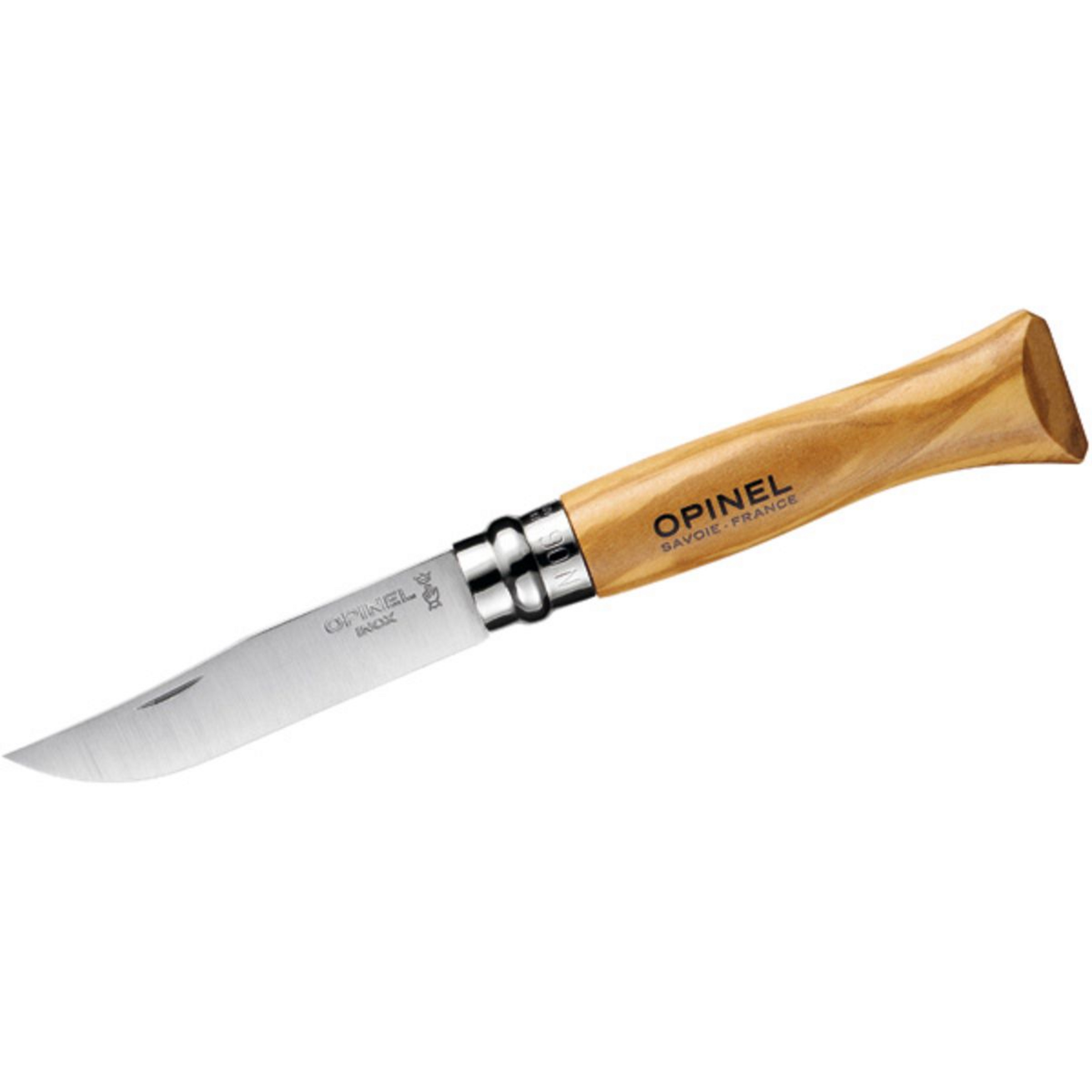 Opinel Messer Olive INOX Taschenmesser Größe No.8