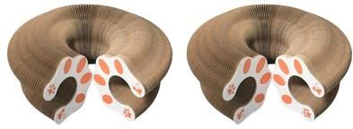 Uplift Picks Foldable Magic Organ Cat Scratching Board With Ball Track For Claw Grinding Play 2 Pcs