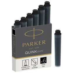 PARKER QUINK Mini-Tintenpatrone schwarz