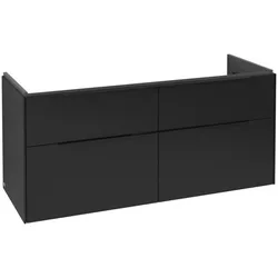 Villeroy und Boch Subway 3.0 Waschtisch-Unterschrank C60201VL 127,2x57,6x47,8cm, ohne LED/Griff Volcano black, volcano black