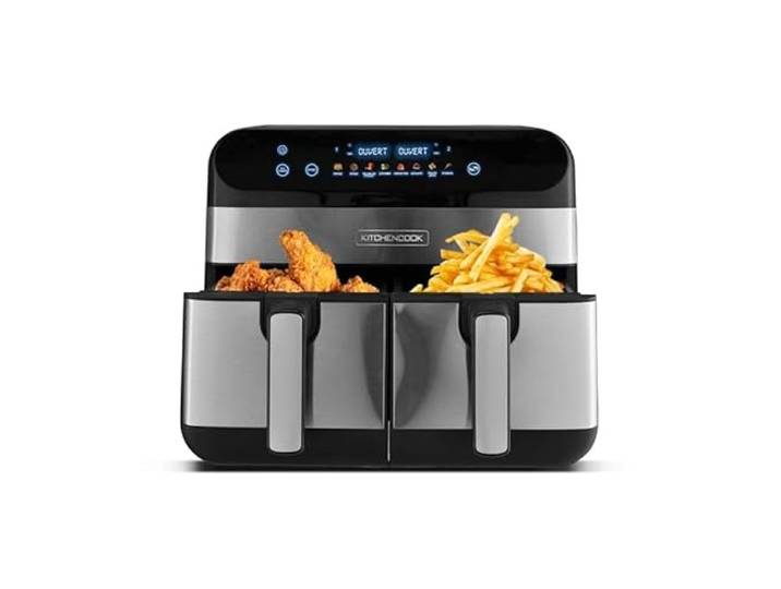 Kitchencook - Airflow 9 - Friteuse Sans Huile Double Cuve 9l - 8 Programmes