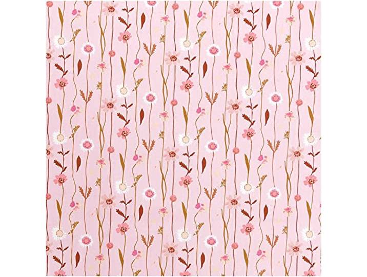 Rico Design Stoffen sectie Drukstof Wildbloemen roze 50x140cm