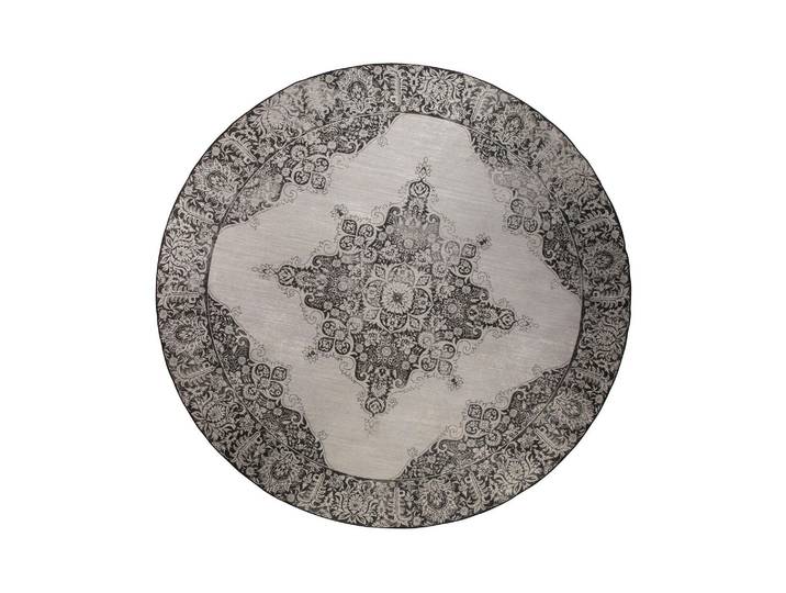 Tapis 280x280 cm en tissu noir Coventry