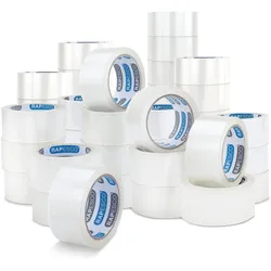 Rapesco, Klebeband, Geschäftspack Transparentes Verpackungsklebeband (50 mm)