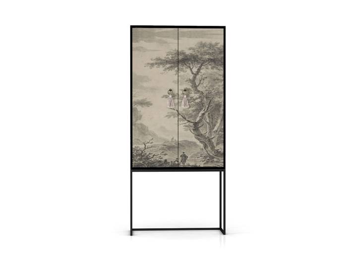 Buffet armoire 2 portes en MDF imprimé