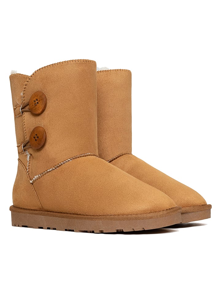 ISLAND BOOT Winterboots "Elisa" in Hellbraun - 36