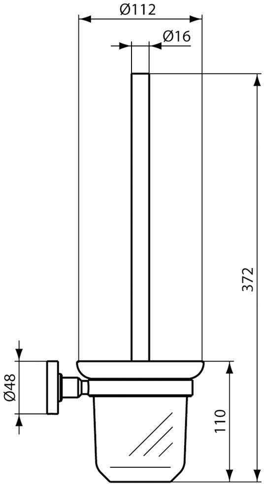 Ideal Standard Bürstengarnitur aus Glas
