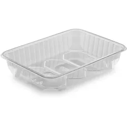 Rechteckschale (PP) klar 186 x 133 mm 500ml