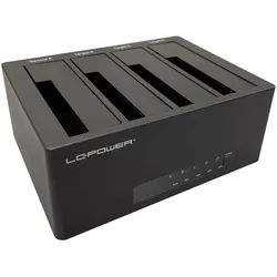 LC-Power LC-DOCK-U3-4B-V2 HDD Dockingstation 4x 2,5/3,5, SSD + Festplatte Zubehör