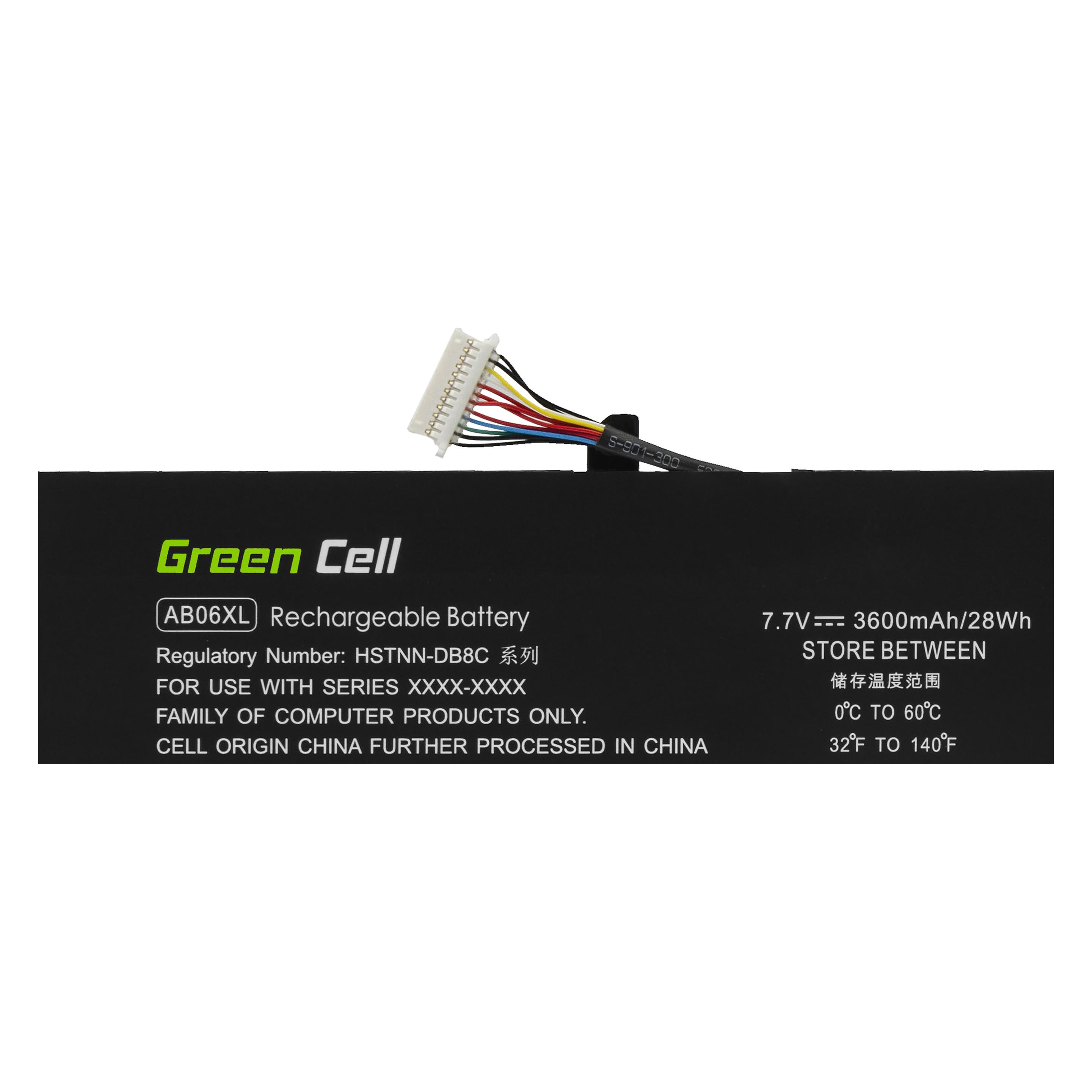 GreenCell Laptop Battery AB06XL for HP Envy 13 - 7.7V - 3600mAh (6 Zellen, 3600 mAh) (HP182)