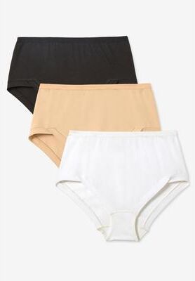 Plus Size Women's 3-Pack Comfort Leg Brief by Comfort Choice in Basic Pack (Size 9)