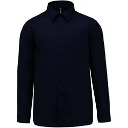 Kariban Herren Popeline Hemd 'Jofrey' langarm K545 navy S