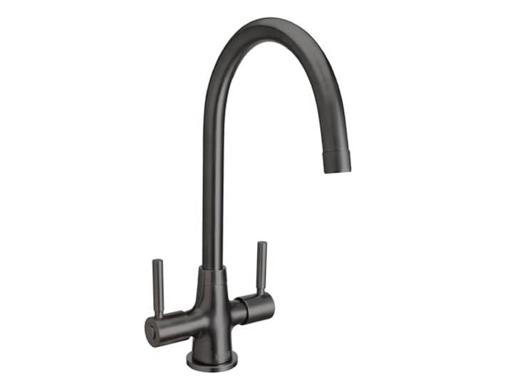 Bristan MZ SNK EF GM Monza Easyfit Mono Spültischarmatur, Doppelhebel, Gun Metal Grey