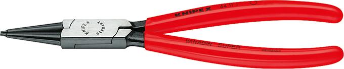 KNIPEX Sicherungsringzange für Innenringe, gerade, Chrom-Vanadium-Stahl, abrutschhemmende Spitzen