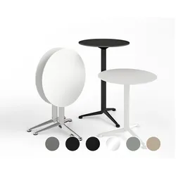 infiniti »3-Pod Folding Top« Design-Bistrotisch rund 70 cm  – erhältlich in 162 Ausführungen