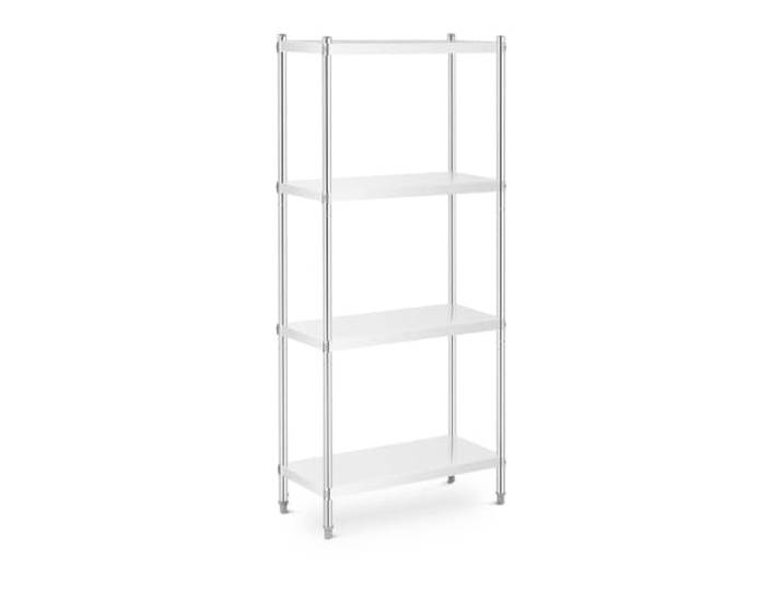 Helloshop26 Regal aus Edelstahl, 80 x 40 x 180 cm, 200 kg, professionell, 14_0005184