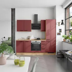 Küchenleerblock Easytouch High o. Geräte Rot