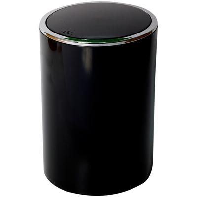 Kosmetikeimer BISCHOF "Spola", schwarz, H:30cm Ø:18,5cm, Kunststoff, Mülleimer, Kosmetikeimer, Fassungsvermögen 5,5l