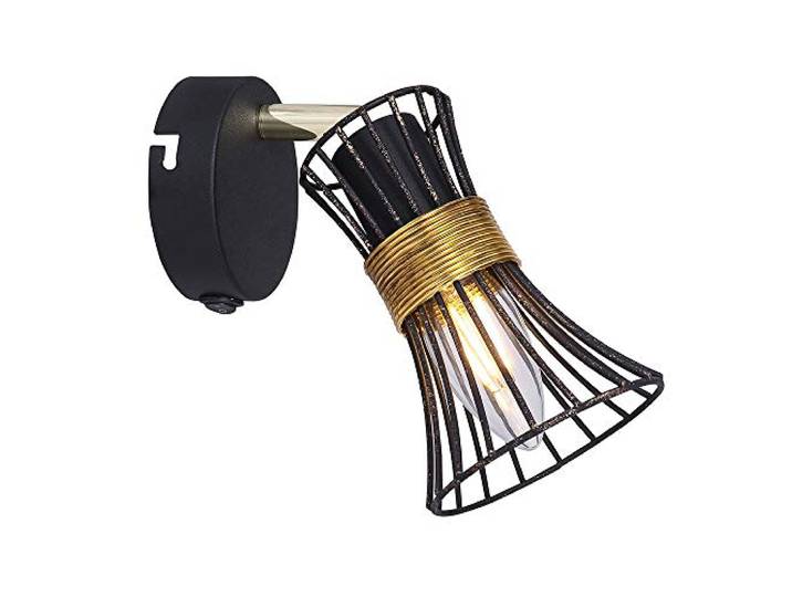 Wandspot spot beweegbare lamp lamp lamp metaal goud-zwart kegelvormig